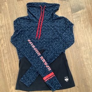 UConn Huskies Colosseum Navy and Red Women's Hoodie
